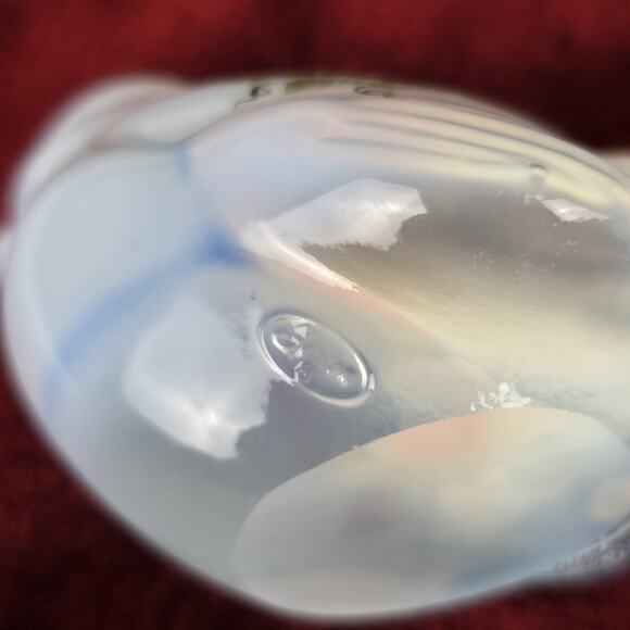 Fenton Glass Opalescent Strawberries & Flowers Hand Painted Bird Signed - Picture 12 of 16